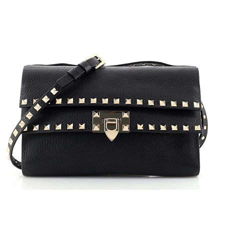 Bolsa Valentino Garavani Rockstud Double Flap Crossbody Bag
