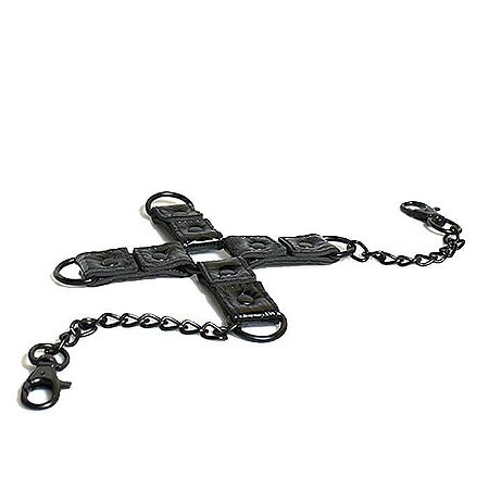 Conector Hogtie em PVC com Correntes - Hogtie for Cuffs