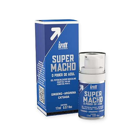 Gel Potencializador Masculino Super Macho 17ml - Intt
