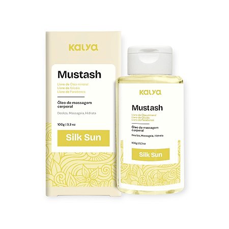 Óleo de Massagem Corporal Mustash Silk Sun 100g - Kalya