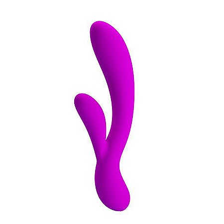 Vibrador ponto G recarregável com estimulador e 30 vibrações - Angela Pretty Love