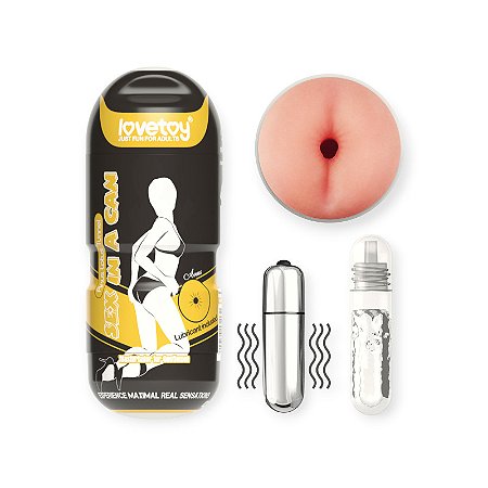 Masturbador Ânus com Vibrador Sex In A Can Anus Stamina Tunnel Vibrating - Lovetoy