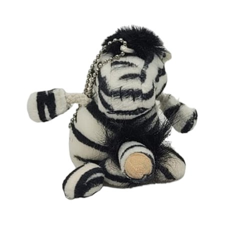 Chaveiro Zebra de Pelúcia - Cuddly Charmers - Nanma Pp