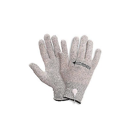 Luva com Electro Shock 5 Níveis 10 Vibraçoes - E Stimulation Gloves Grey