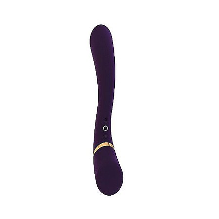 Vibrador roxo com 10 níveis de vibrações recarregável - Cleo