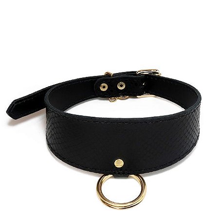 Coleira Choker em Couro Sintético Phyton - Dianna - Secret Play