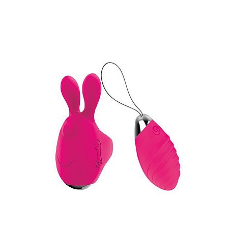 Dedeira Coelho com Aquecimento Controle Wireless 7 Vibrações - Smiling Bunny Love Moment