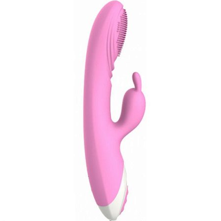 Vibrador Recarregável com Estimulador Clitoriano - Sex Massager Dibe