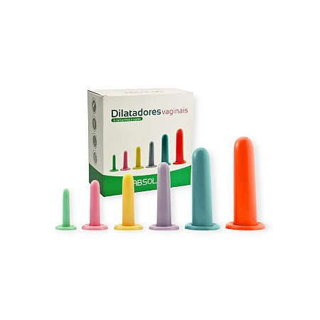 Kit com 6 Dilatadores Vaginais - Absoloo