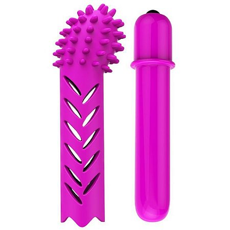 Capsula Vibratoria Com Capa De Silicone Texturizada Bebbett Pretty Love