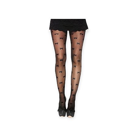 Meia Calça fio 15 com Desenhos de Laços - Leg Avenue