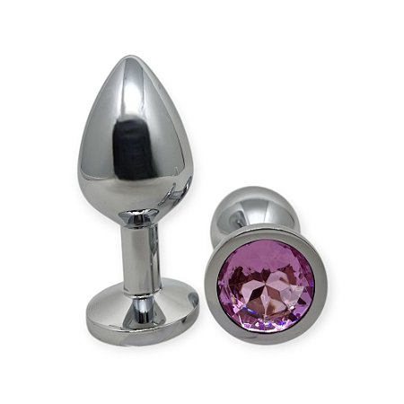 Plug Anal Jóia em Aço Inox 8cm x 3,5cm - Lovetoys
