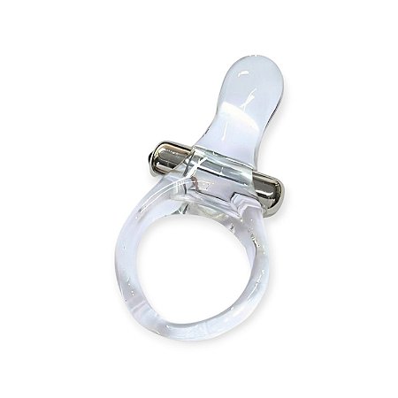 Anel Peniano com Cápsula Vibratória Clear - Lovetoys