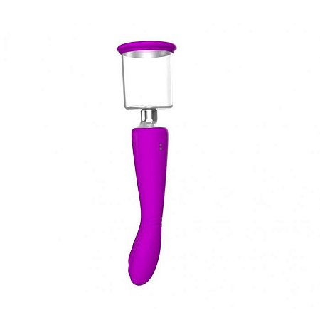 Vibrador Ponto G e Sugador Recarregável - Sugator I Intt Toys