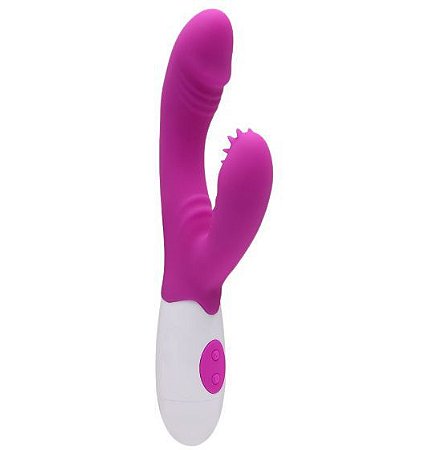 Vibrador com 7 Velocidades e Estimulador Clitoriano Massageador  André - Pretty Love