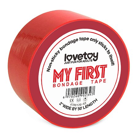 Fita Bondage My First - Autoadesiva Vermelha - Lovetoy