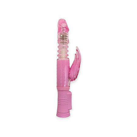 Vibrador Rotativo Recarregável Com Estimulador Clitoriano - Lovetoys