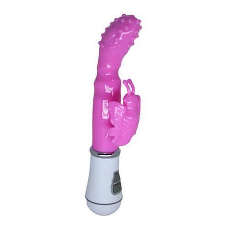 Vibrador Ponto G com 8 Vibrações e Estimulador Borboleta - Lovetoys