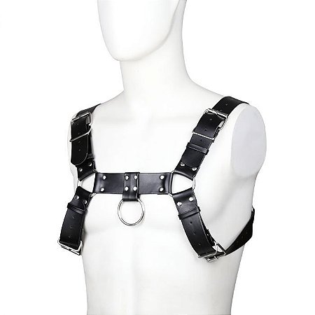 Harness Com Argolas E Suspensório - Odin - Coleção Fetiche Lovetoys