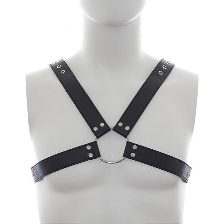 Harness Preto Liso - Jasper - Coleção Fetiche Lovetoys