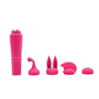 Vibrador Com 4 Capas Massageadoras Pink – Chisa