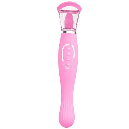 Vibrador Recarregável Ponto G com Estimulador de Sucção Cute - Lovetoys