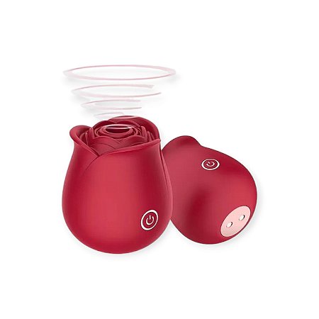 Estimulador Clitoriano com 7 Modos de Sucção Rose - Lovetoys