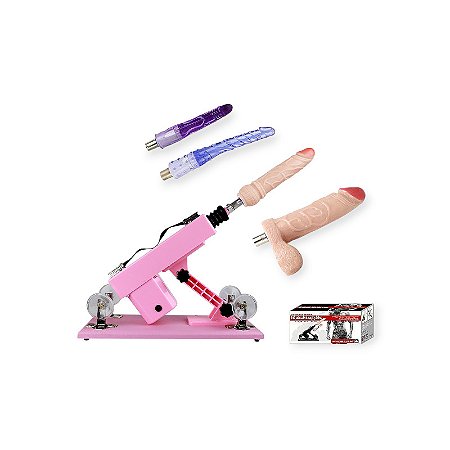 Máquina do Sexo Multivelocidade Vai e Vem com 4 Próteses Powerful Driving - Lovetoys
