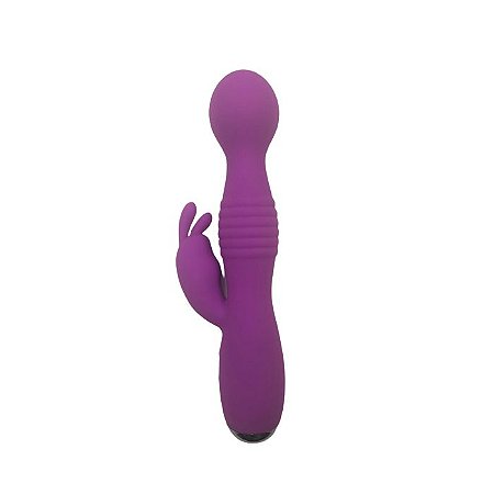 Vibrador Recarregável Com Estimulador Clitoriano Bunny - Novel