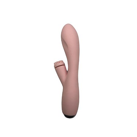 Vibrador Recarregável Com Estimulador Clitoriano Brush - Novel