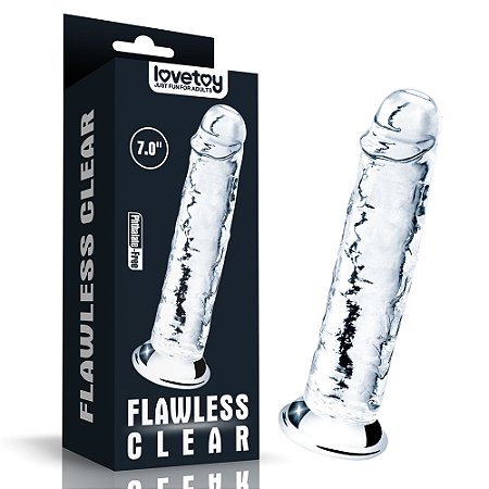 Pênis Realístico 18x3cm Flawless Clear 7.0 - Lovetoy