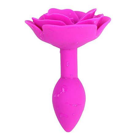 Plug Anal Silicone 3cm Base de Flor - Coleção Fetiche Lovetoys