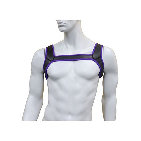 Harness Preto e Roxo G Apollo - Coleção Fetiche Lovetoys