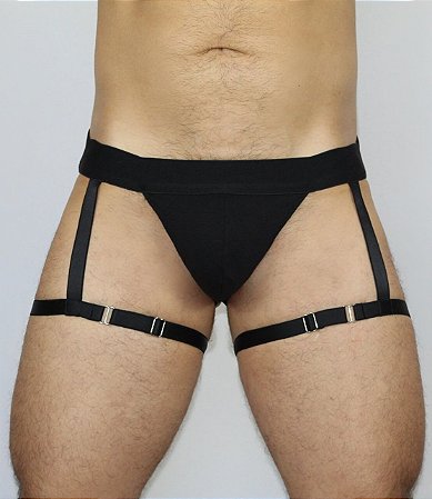 Cueca Jockstrap com 1 Liga Preta G - Ricok