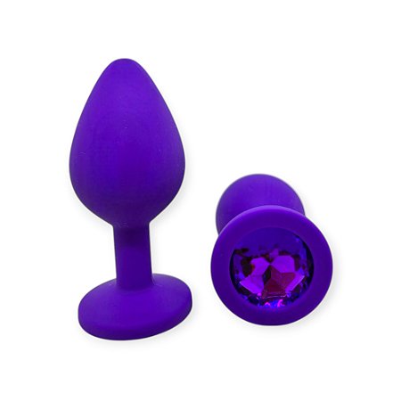 Plug Anal Jóia 8cm x 3,5cm em Silicone - Lovetoys