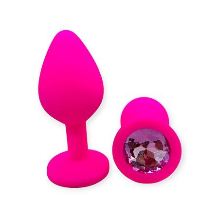 Plug Anal Jóia 8cm x 3,5cm em Silicone - Lovetoys