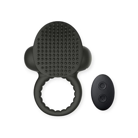 Anel Peniano com 10 Modos de Vibração e Controle Remoto Spell Coleção Black - Lovetoys