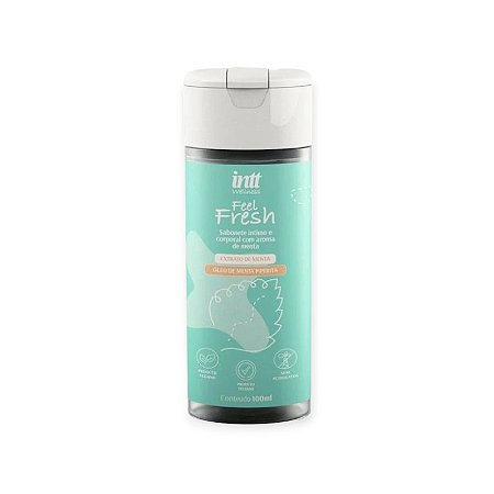 Sabonete Íntimo com Aroma de Menta Fell Fresh 100ml - Intt Wellness