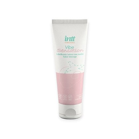 Lubrificante com Vibração Vibe Sensation Morango 50ml - Intt Wellness