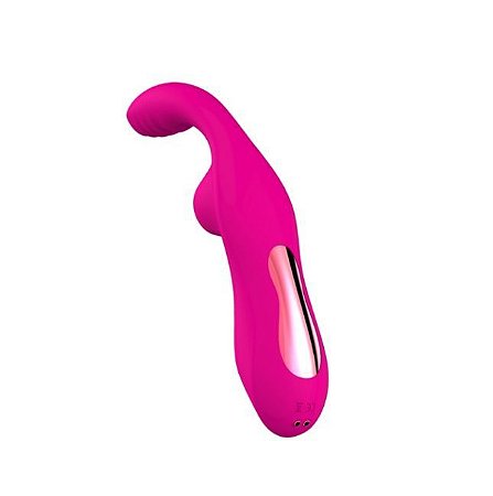 Vibrador e Estimulador Clitoriano com 10 Vibrações Pink - Lovetoys