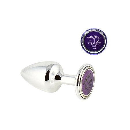 Plug Anal Cromado Signo Libra P - Hard
