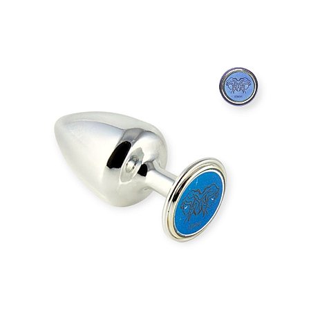 Plug Anal Cromado Signo Gêmeos M - Hard