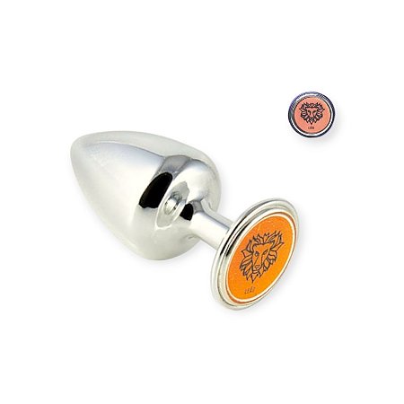 Plug Anal Cromado Signo Leão M - Hard