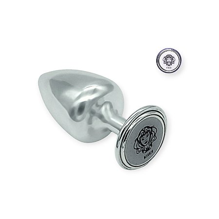 Plug Anal Cromado Signo Virgem M - Hard