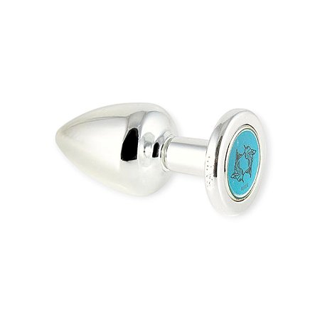 Plug Anal Cromado Signo Peixes Tam G - Hard