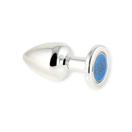 Plug Anal Cromado Signo Gêmeos Tam G - Hard