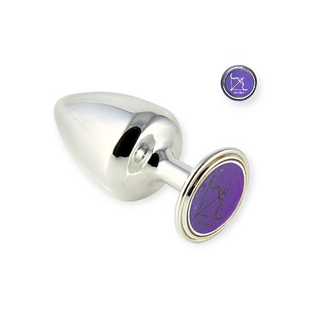 Plug Anal Cromado Signo Sagitário M - Hard