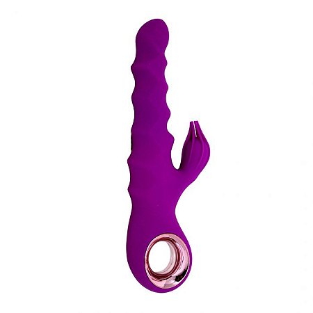 Vibrador Vai e Vem com Estimulador de Clitóris - Lovetoys