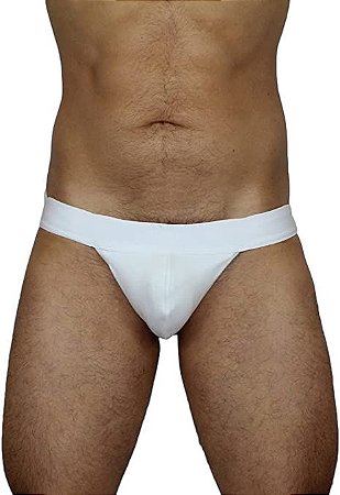 Jockstrap Simples de Elástico Branca G - Ricok