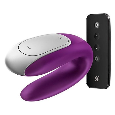 Vibrador de Casal Double Fun Roxo - Satisfyer